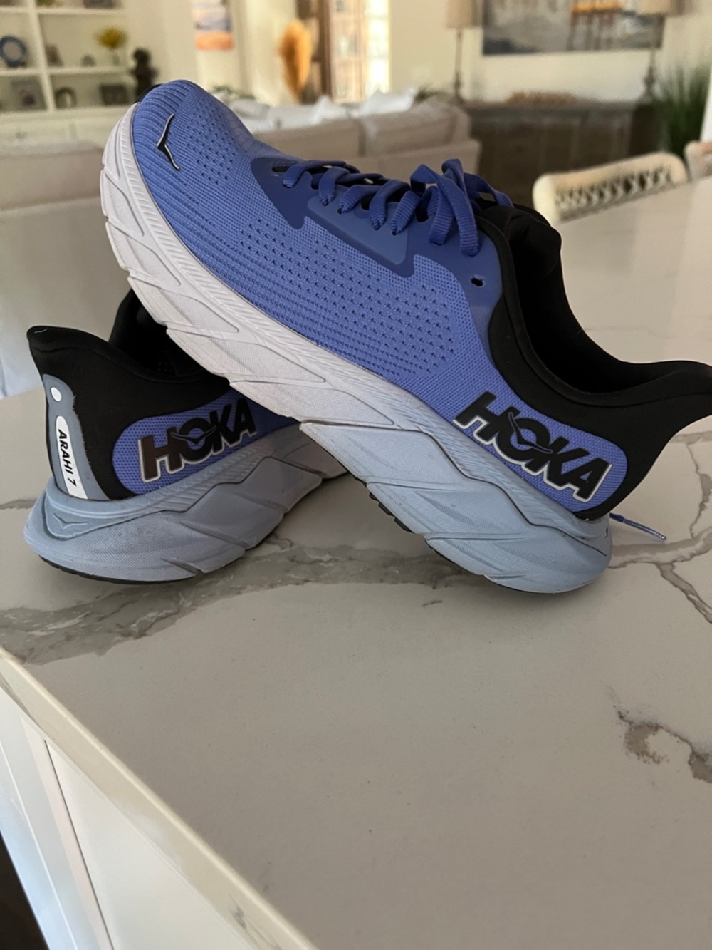 Hoka Women's Blue and Black Sneakers